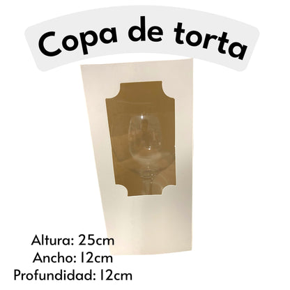 Caja para copa Torta 12x12x25cm alto