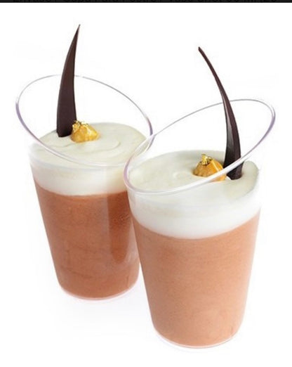 Vaso Diagonal acrílico 60ml - 20 unidades