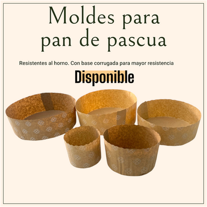 Molde pan de pascua 1/4 kilo - 100 unidades