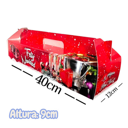 Caja pan de jamón con diseño 40x12x10 cm
