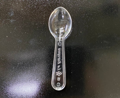 Cucharas acrílicas transparente 250 unidades