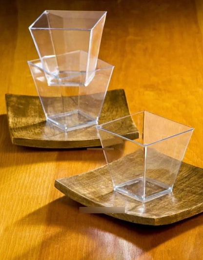 Envase Acrílico Petite cuadrado 2 oz - 24 unidades