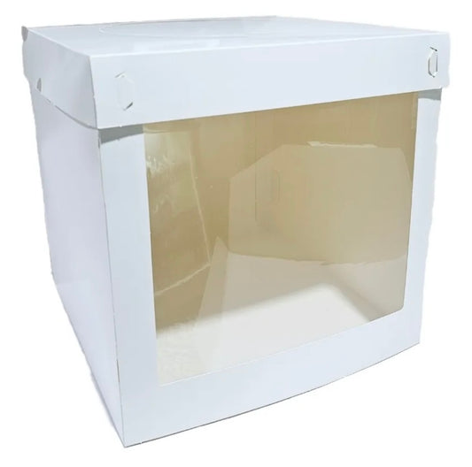Caja para torta con visor 30x30x30 cm