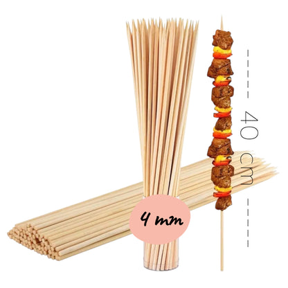 Paquete brochetas 40 cm Grueso - 45 unidades