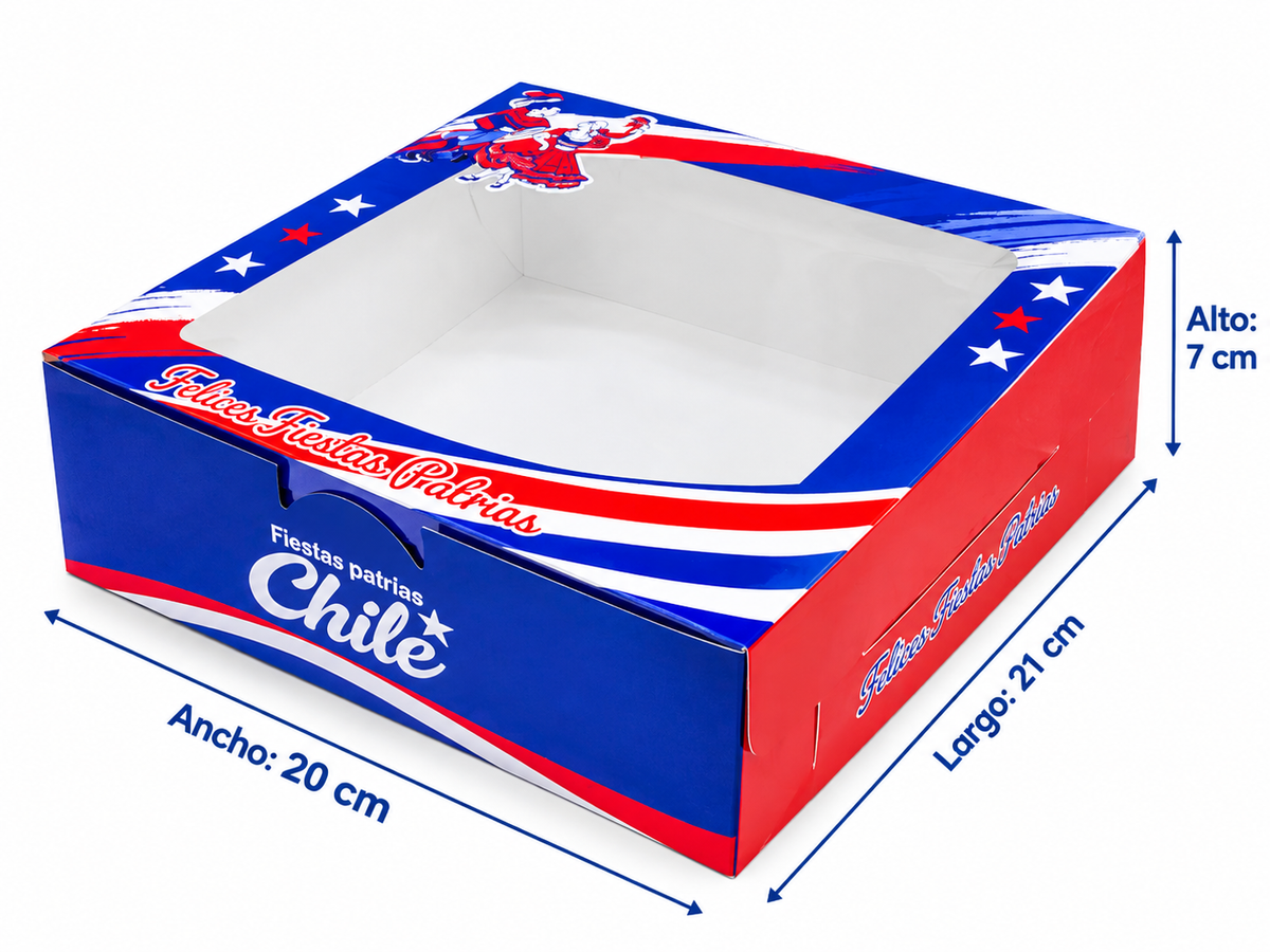 Caja auto armable Fiestas patrias 21x20x7cm