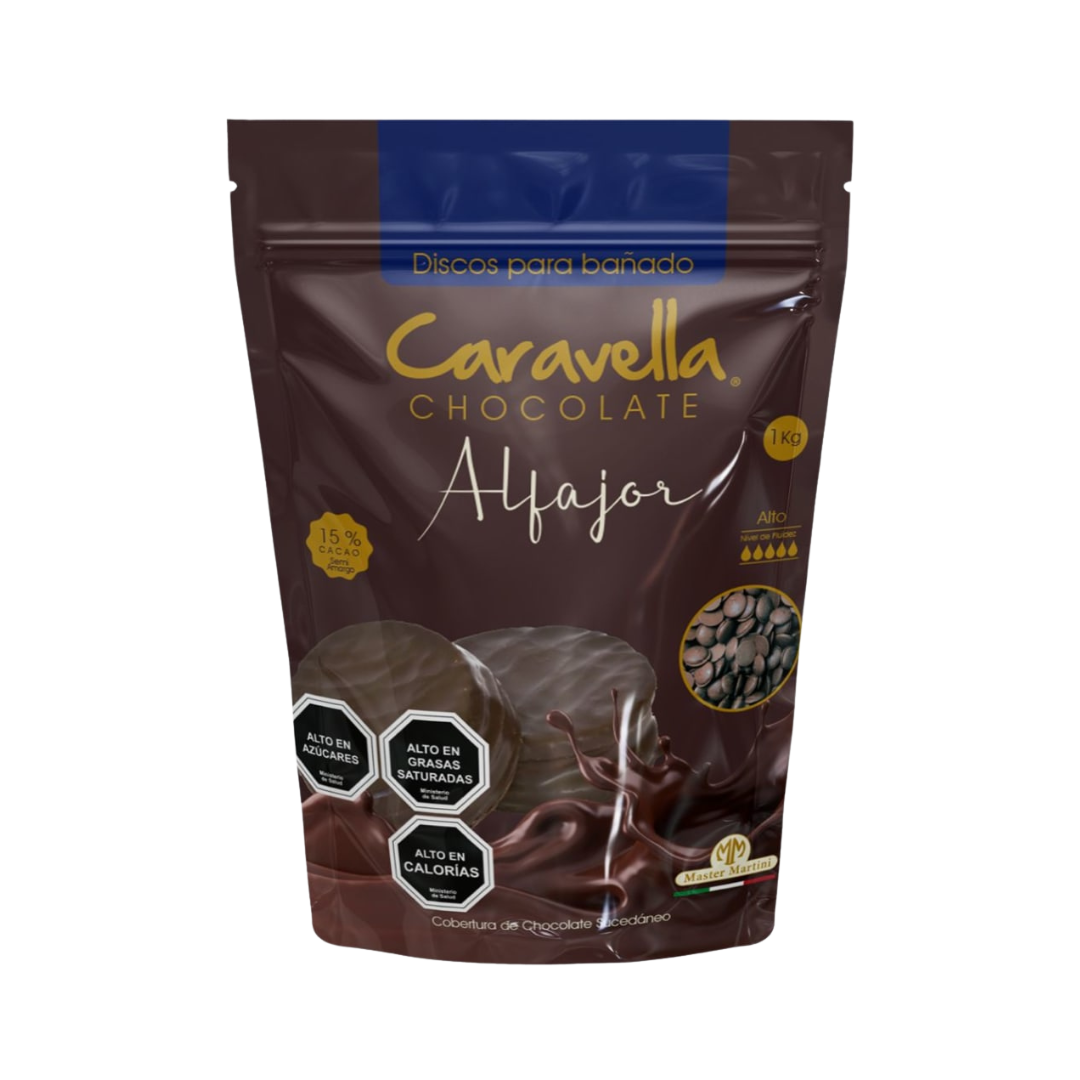Covertura Chocolate Caravella Alfajor 1Kilo