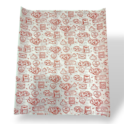 Papel antigrasa con Diseño Galleta 28x33 - 100 unid