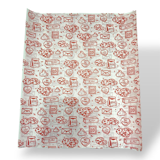 Papel antigrasa con Diseño Galleta 28x33 - 100 unid