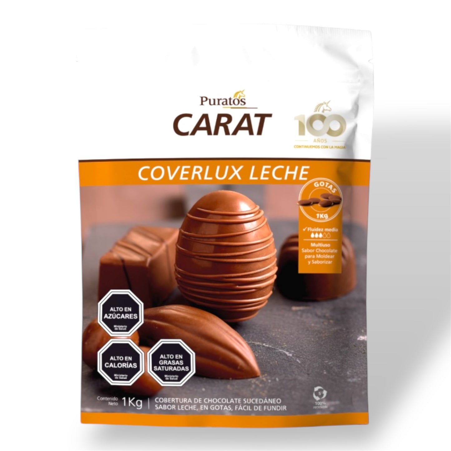 Chocolate Puratos Coverlux Leche 1 Kg