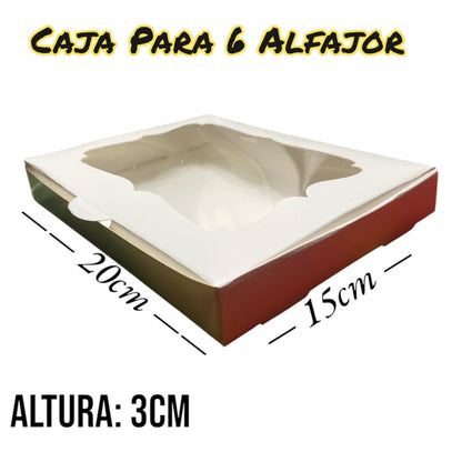 Caja para 6 alfajor - 10 unidades