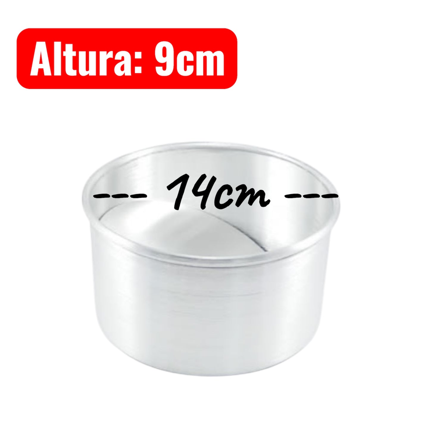 Molde Aluminio Desmontable 14cm