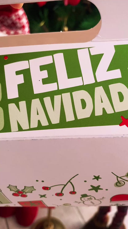 Caja pan de jamón con diseño - 40cm