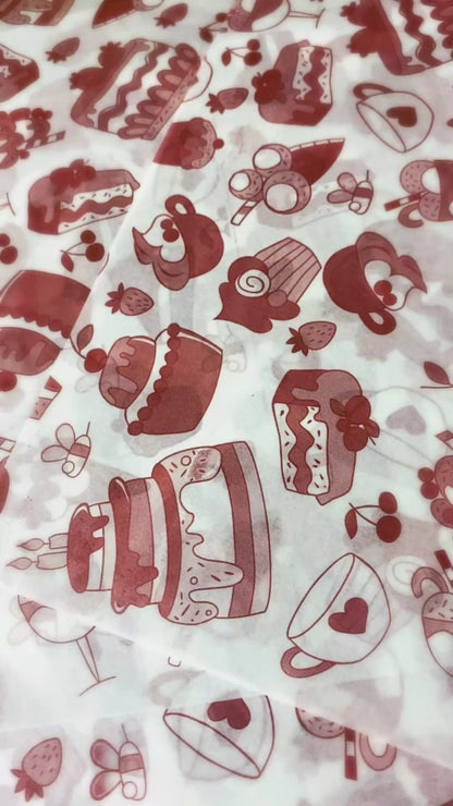 Papel antigrasa Repostería Cafe - 100 unidades